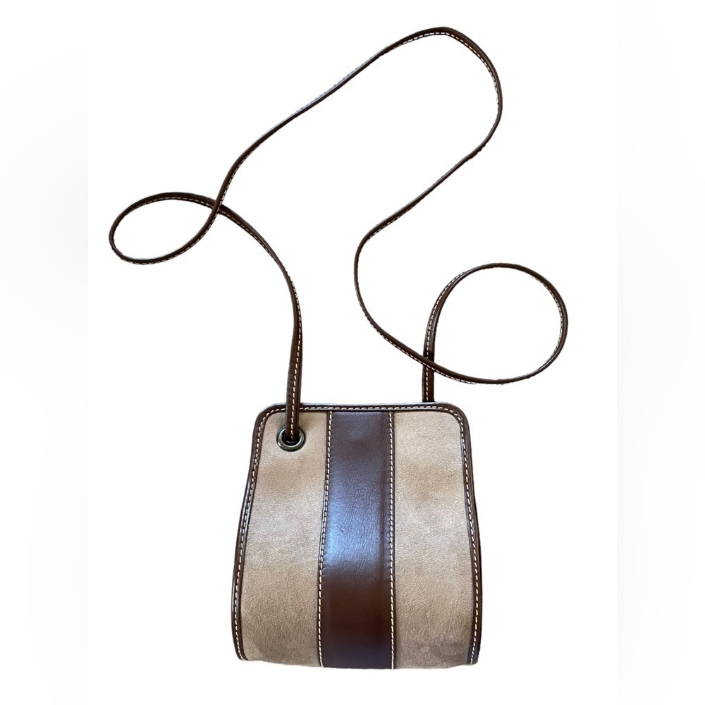 Antigua Brown and Tan Crossbody Bag - Picture 7 of 15